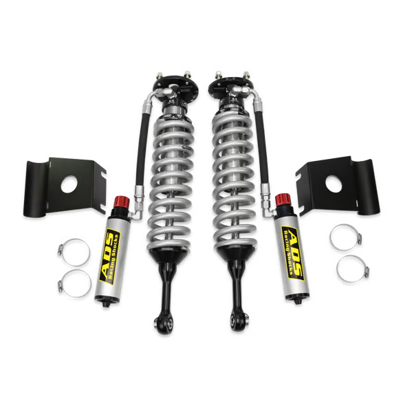 ADS Direct Fit 2.5" Adjustable Reservoir Race Coilovers - Front 2007-2021 Toyota Tundra 2WD/4WD - 2.5 in. Shock - 0-3 in. Lift - Remote Reservoir - Compression Adjuster